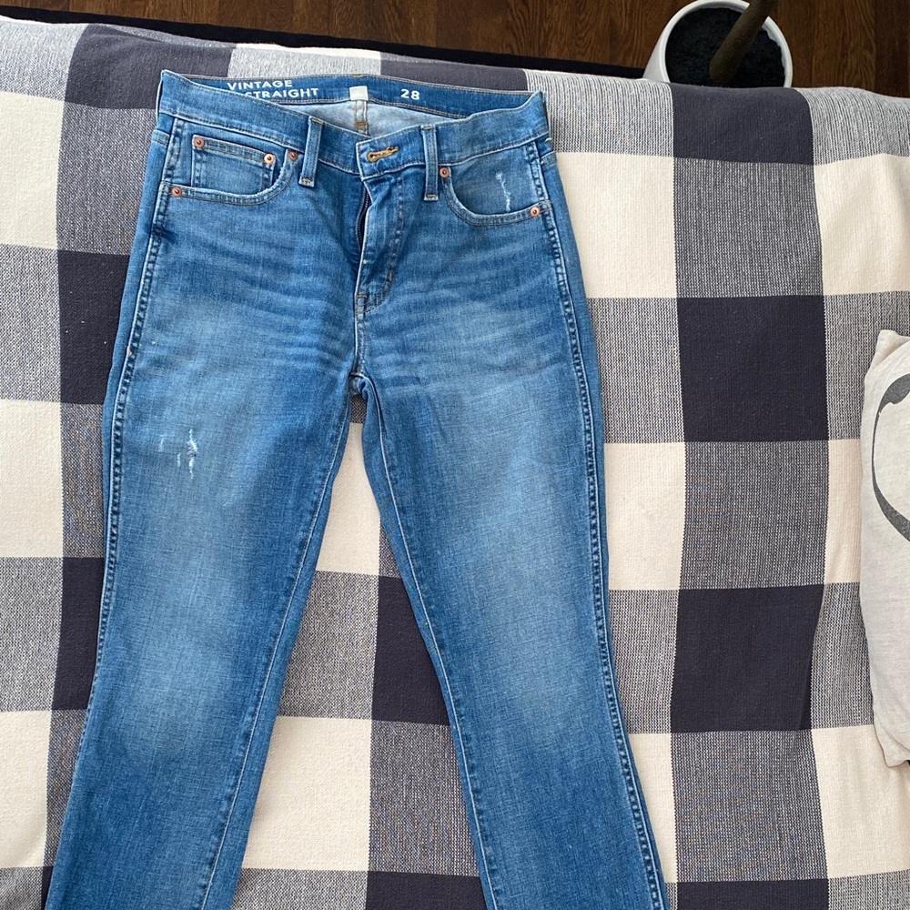 J. Crew Straight Leg Blue Jeans